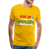 Christmas Gifts, What Up Grinches Shirt, Holiday Party, Funny Christmas Shirt, Family Christmas Shirts, Funny Holiday, Christmas Pajamas - sun yellow