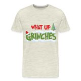 Christmas Gifts, What Up Grinches Shirt, Holiday Party, Funny Christmas Shirt, Family Christmas Shirts, Funny Holiday, Christmas Pajamas - heather oatmeal