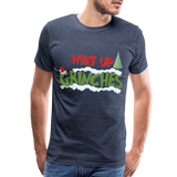 Christmas Gifts, What Up Grinches Shirt, Holiday Party, Funny Christmas Shirt, Family Christmas Shirts, Funny Holiday, Christmas Pajamas - heather blue