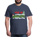 Christmas Gifts, What Up Grinches Shirt, Holiday Party, Funny Christmas Shirt, Family Christmas Shirts, Funny Holiday, Christmas Pajamas - heather blue