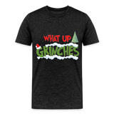 Christmas Gifts, What Up Grinches Shirt, Holiday Party, Funny Christmas Shirt, Family Christmas Shirts, Funny Holiday, Christmas Pajamas - charcoal grey