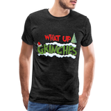 Christmas Gifts, What Up Grinches Shirt, Holiday Party, Funny Christmas Shirt, Family Christmas Shirts, Funny Holiday, Christmas Pajamas - charcoal grey