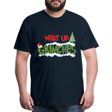 Christmas Gifts, What Up Grinches Shirt, Holiday Party, Funny Christmas Shirt, Family Christmas Shirts, Funny Holiday, Christmas Pajamas - deep navy