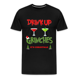 Drink Up Grinches Shirt, Christmas Gifts, Holiday Party, Funny Christmas Shirt, Family Christmas Shirts, Funny Holiday, What Up Grinches Tee - black