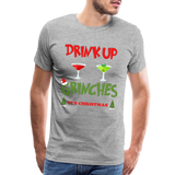 Drink Up Grinches Shirt, Christmas Gifts, Holiday Party, Funny Christmas Shirt, Family Christmas Shirts, Funny Holiday, What Up Grinches Tee - heather gray