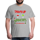 Drink Up Grinches Shirt, Christmas Gifts, Holiday Party, Funny Christmas Shirt, Family Christmas Shirts, Funny Holiday, What Up Grinches Tee - heather gray