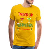 Drink Up Grinches Shirt, Christmas Gifts, Holiday Party, Funny Christmas Shirt, Family Christmas Shirts, Funny Holiday, What Up Grinches Tee - sun yellow