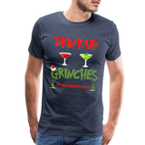 Drink Up Grinches Shirt, Christmas Gifts, Holiday Party, Funny Christmas Shirt, Family Christmas Shirts, Funny Holiday, What Up Grinches Tee - heather blue