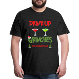 Drink Up Grinches Shirt, Christmas Gifts, Holiday Party, Funny Christmas Shirt, Family Christmas Shirts, Funny Holiday, What Up Grinches Tee - charcoal grey