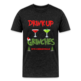 Drink Up Grinches Shirt, Christmas Gifts, Holiday Party, Funny Christmas Shirt, Family Christmas Shirts, Funny Holiday, What Up Grinches Tee - charcoal grey