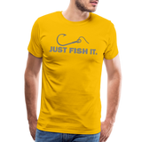 Funny Fishing Shirt, Just Fish It Shirt, Gift For Fisherman, Fishing Shirt, Fishing Gifts, Gift For Dad, Fisherman T shirt - sun yellow