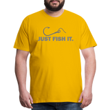 Funny Fishing Shirt, Just Fish It Shirt, Gift For Fisherman, Fishing Shirt, Fishing Gifts, Gift For Dad, Fisherman T shirt - sun yellow