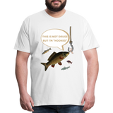 Funny Fishing Shirt, This is Not Drugs But I'm Hooked T-Shirt, Lake Lover Shirt, Cool Tee Men Daddy Dad Shirt, Fathers Day Fishing - white