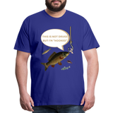 Funny Fishing Shirt, This is Not Drugs But I'm Hooked T-Shirt, Lake Lover Shirt, Cool Tee Men Daddy Dad Shirt, Fathers Day Fishing - royal blue