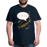 Funny Fishing Shirt, This is Not Drugs But I'm Hooked T-Shirt, Lake Lover Shirt, Cool Tee Men Daddy Dad Shirt, Fathers Day Fishing - deep navy