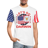 Let's Go Darwin Shirt, Happy 4th Of July, Let's Go Darwin T-Shirt, Funny Gift, American Flag, Patriotic, American Eagle, Stars And Stripes Shirt - white