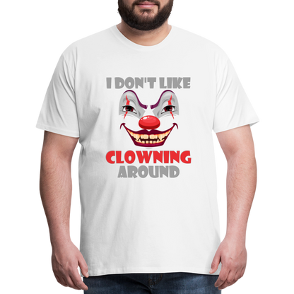 Art The Clown, Scary, Spooky, I Don't Like Clowning Around, Halloween Horror, Massacre, Clown, Party, Balloons - white
