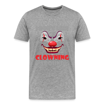 Art The Clown, Scary, Spooky, I Don't Like Clowning Around, Halloween Horror, Massacre, Clown, Party, Balloons - heather gray