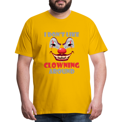 Art The Clown, Scary, Spooky, I Don't Like Clowning Around, Halloween Horror, Massacre, Clown, Party, Balloons - sun yellow
