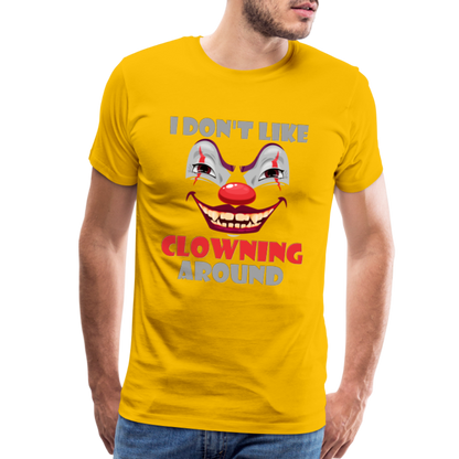 Art The Clown, Scary, Spooky, I Don't Like Clowning Around, Halloween Horror, Massacre, Clown, Party, Balloons - sun yellow