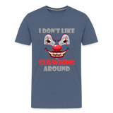 Art The Clown, Scary, Spooky, I Don't Like Clowning Around, Halloween Horror, Massacre, Clown, Party, Balloons - heather blue