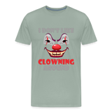 Art The Clown, Scary, Spooky, I Don't Like Clowning Around, Halloween Horror, Massacre, Clown, Party, Balloons - steel green