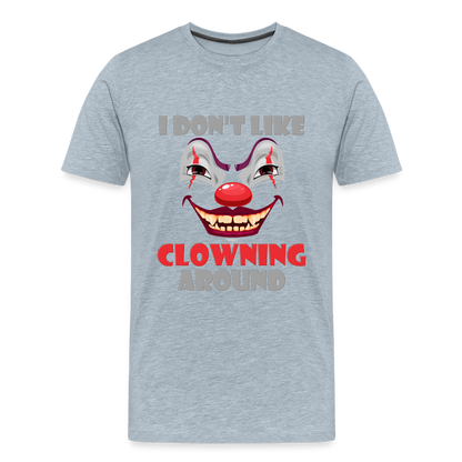 Art The Clown, Scary, Spooky, I Don't Like Clowning Around, Halloween Horror, Massacre, Clown, Party, Balloons - heather ice blue