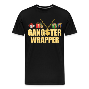 Gangster Wrapper Shirt, Gangsta Wrapper T-Shirt, Gangsta Wrapper Tshirt, Gangsta Wrapper Shirt, Funny Christmas Shirt, Wrapping Shirt - black