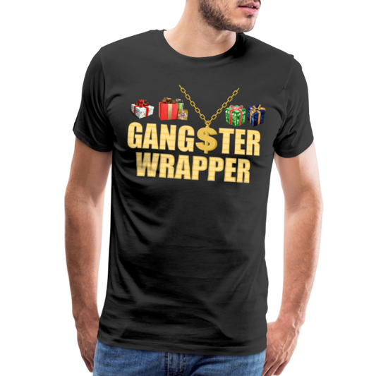 Gangster Wrapper Shirt, Gangsta Wrapper T-Shirt, Gangsta Wrapper Tshirt, Gangsta Wrapper Shirt, Funny Christmas Shirt, Wrapping Shirt - black