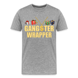 Gangster Wrapper Shirt, Gangsta Wrapper T-Shirt, Gangsta Wrapper Tshirt, Gangsta Wrapper Shirt, Funny Christmas Shirt, Wrapping Shirt - heather gray