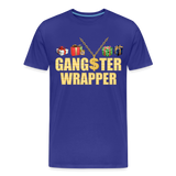 Gangster Wrapper Shirt, Gangsta Wrapper T-Shirt, Gangsta Wrapper Tshirt, Gangsta Wrapper Shirt, Funny Christmas Shirt, Wrapping Shirt - royal blue