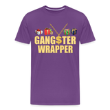 Gangster Wrapper Shirt, Gangsta Wrapper T-Shirt, Gangsta Wrapper Tshirt, Gangsta Wrapper Shirt, Funny Christmas Shirt, Wrapping Shirt - purple