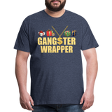 Gangster Wrapper Shirt, Gangsta Wrapper T-Shirt, Gangsta Wrapper Tshirt, Gangsta Wrapper Shirt, Funny Christmas Shirt, Wrapping Shirt - heather blue