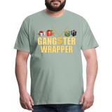 Gangster Wrapper Shirt, Gangsta Wrapper T-Shirt, Gangsta Wrapper Tshirt, Gangsta Wrapper Shirt, Funny Christmas Shirt, Wrapping Shirt - steel green