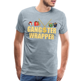 Gangster Wrapper Shirt, Gangsta Wrapper T-Shirt, Gangsta Wrapper Tshirt, Gangsta Wrapper Shirt, Funny Christmas Shirt, Wrapping Shirt - heather ice blue