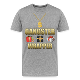 Funny Christmas Shirt, Gangster Wrapper Shirt, Gangsta Wrapper T-Shirt, Gangsta Wrapper Tshirt, Gangsta Wrapper Shirt, Funny Christmas Shirt, Wrapping Shirt - heather gray