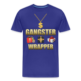 Funny Christmas Shirt, Gangster Wrapper Shirt, Gangsta Wrapper T-Shirt, Gangsta Wrapper Tshirt, Gangsta Wrapper Shirt, Funny Christmas Shirt, Wrapping Shirt - royal blue