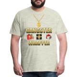 Funny Christmas Shirt, Gangster Wrapper Shirt, Gangsta Wrapper T-Shirt, Gangsta Wrapper Tshirt, Gangsta Wrapper Shirt, Funny Christmas Shirt, Wrapping Shirt - heather oatmeal