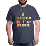 Funny Christmas Shirt, Gangster Wrapper Shirt, Gangsta Wrapper T-Shirt, Gangsta Wrapper Tshirt, Gangsta Wrapper Shirt, Funny Christmas Shirt, Wrapping Shirt - heather blue