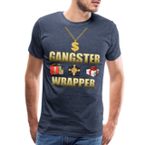 Funny Christmas Shirt, Gangster Wrapper Shirt, Gangsta Wrapper T-Shirt, Gangsta Wrapper Tshirt, Gangsta Wrapper Shirt, Funny Christmas Shirt, Wrapping Shirt - heather blue