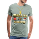 Funny Christmas Shirt, Gangster Wrapper Shirt, Gangsta Wrapper T-Shirt, Gangsta Wrapper Tshirt, Gangsta Wrapper Shirt, Funny Christmas Shirt, Wrapping Shirt - steel green