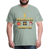 Funny Christmas Shirt, Gangster Wrapper Shirt, Gangsta Wrapper T-Shirt, Gangsta Wrapper Tshirt, Gangsta Wrapper Shirt, Funny Christmas Shirt, Wrapping Shirt - steel green