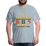 Funny Christmas Shirt, Gangster Wrapper Shirt, Gangsta Wrapper T-Shirt, Gangsta Wrapper Tshirt, Gangsta Wrapper Shirt, Funny Christmas Shirt, Wrapping Shirt - heather ice blue