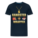 Funny Christmas Shirt, Gangster Wrapper Shirt, Gangsta Wrapper T-Shirt, Gangsta Wrapper Tshirt, Gangsta Wrapper Shirt, Funny Christmas Shirt, Wrapping Shirt - deep navy