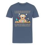 Labrador Specialist Shirt, Lab Shirt, Labradory Shirt, Funny Shirt, Funny Lab Shirt, Science Lab Shirt, Science Laboratory, Dog Lover Shirt, Dog Shirt, Great Gift Idea - heather blue