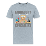 Labrador Specialist Shirt, Lab Shirt, Labradory Shirt, Funny Shirt, Funny Lab Shirt, Science Lab Shirt, Science Laboratory, Dog Lover Shirt, Dog Shirt, Great Gift Idea - heather ice blue