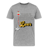 Beer Shirt, Drinking Shirt, Brewing Beer Shirt, Beer Geek, Craft Beer, In Case Of Accident My Blood Type Is B Positive For Beer Shirt, - heather gray