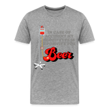 Brewing Beer Shirt, Beer Shirt, Drinking Shirt, Beer Geek, Craft Beer, In Case Of Accident My Blood Type Is B Positive For Beer Shirt, - heather gray