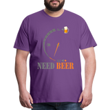 I Need Beer Shirt, Fuel Gauge Shirt, Beer Froth, Funny Beer Lovers, Beer Lovers Shirt, I Need Beer, Funny Drinking Shirt, Beer Humor Shirt - purple