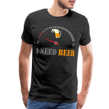 Beer Lovers Shirt, I Need Beer Shirt, Fuel Gauge Shirt, Beer Froth, Funny Beer Lovers, I Need Beer, Funny Drinking Shirt, Beer Humor Shirt - black